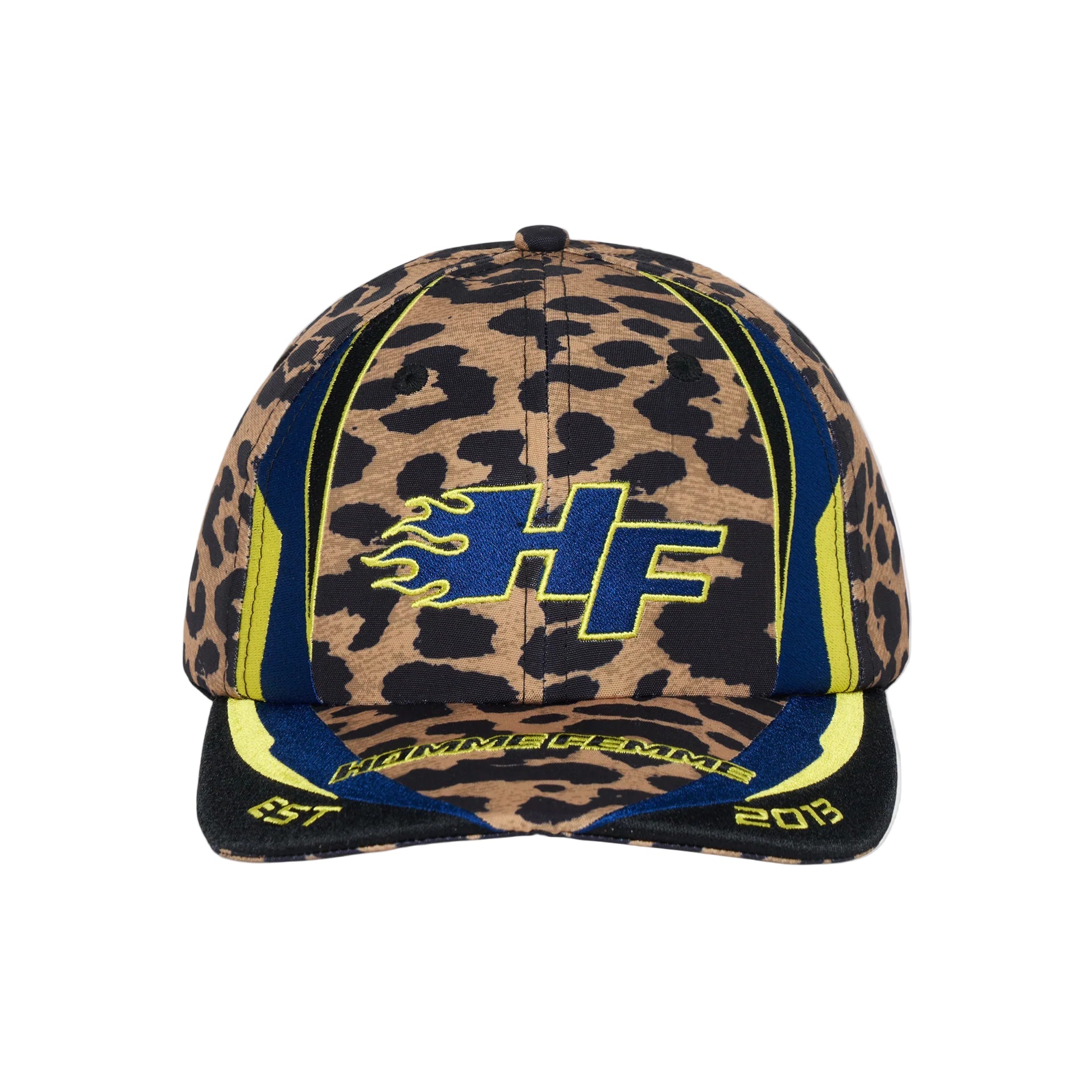 HOMME + FEMME Blaze Racing Cap Cheetah and Blue