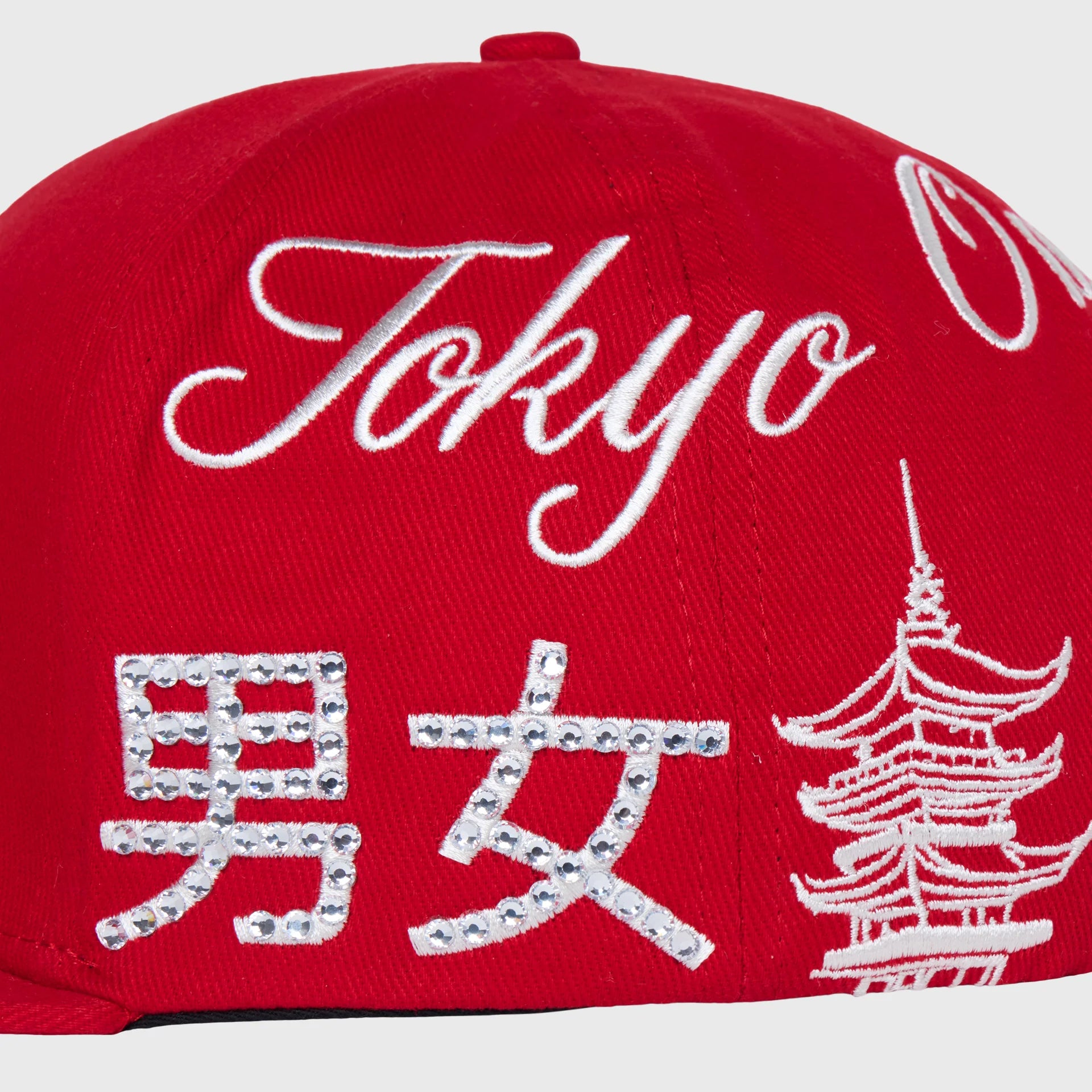 HOMME + FEMME Japan Gemstone Hat Red