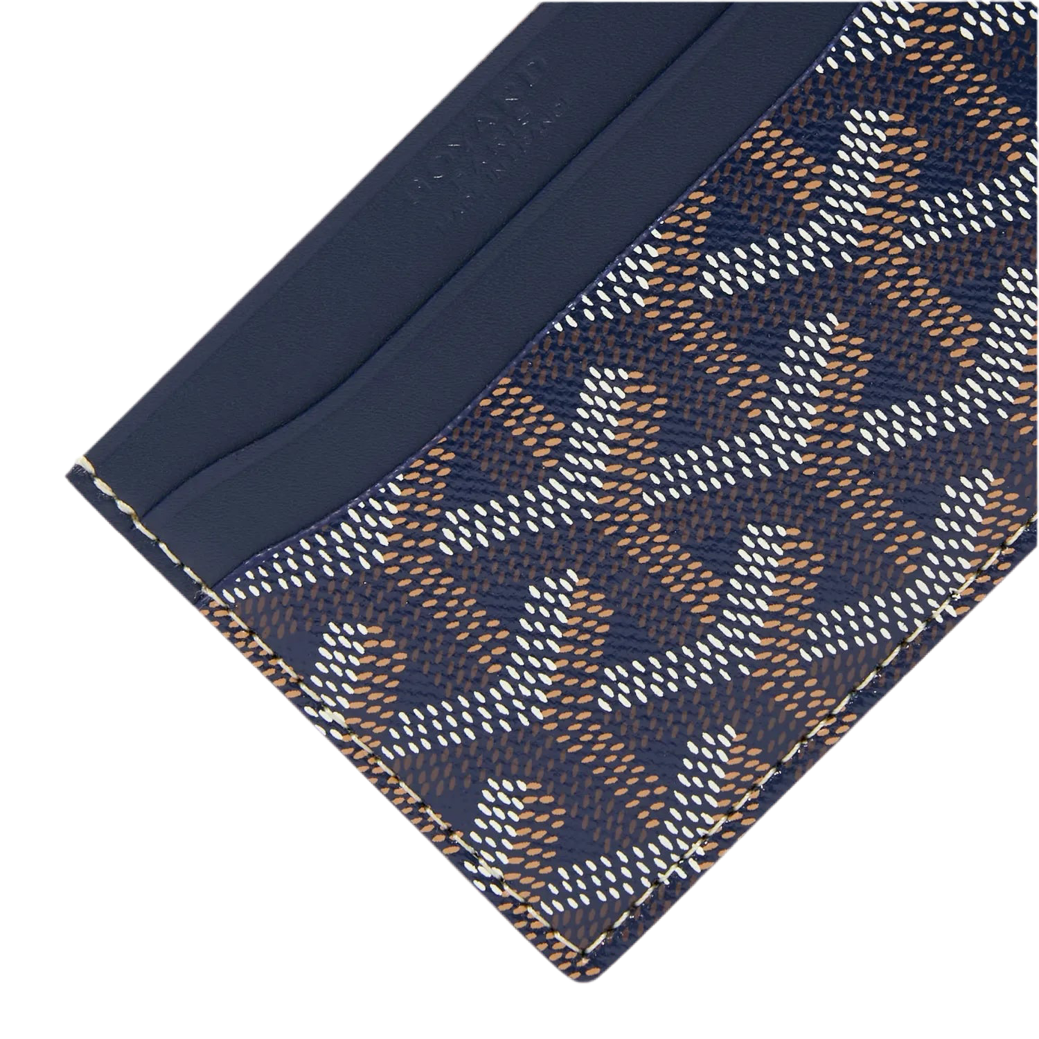 Goyard Saint-Sulpice Card Wallet Navy Blue