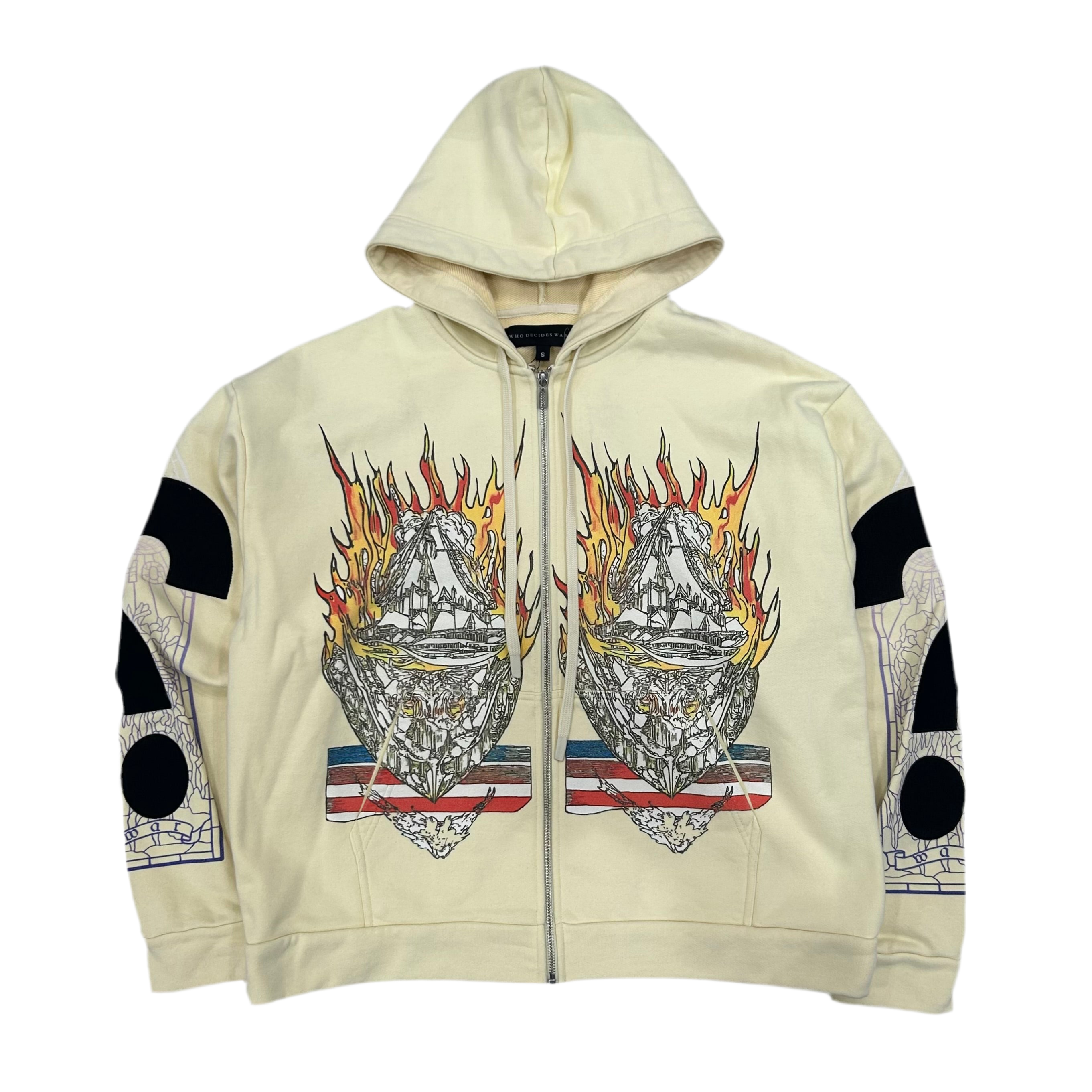 WHO DECIDES WAR ENGULFED MEMORIES ZIP UP
