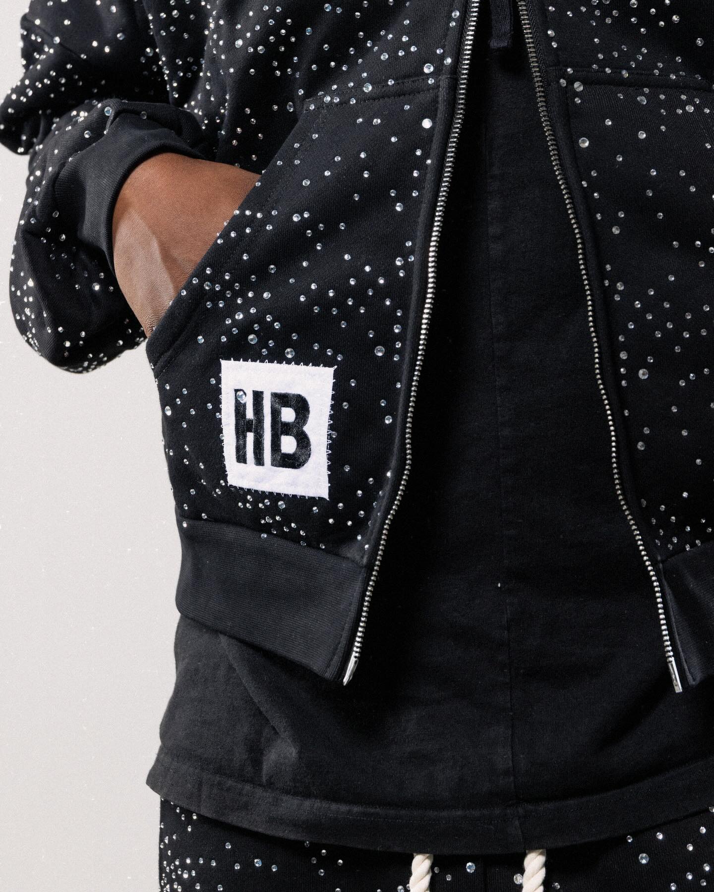 HYPEBOYS UNIFORM BLING HOODIE (BLACK)