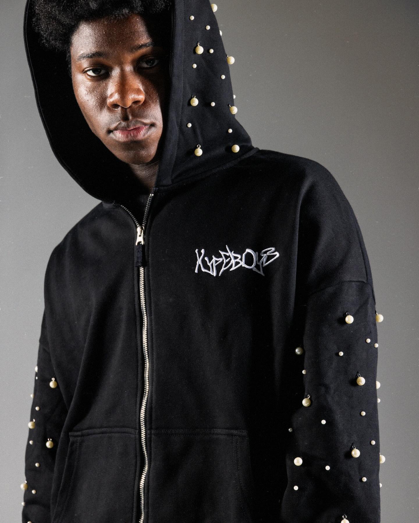 HYPEBOYS DARK TIMES PEARL HOODIE