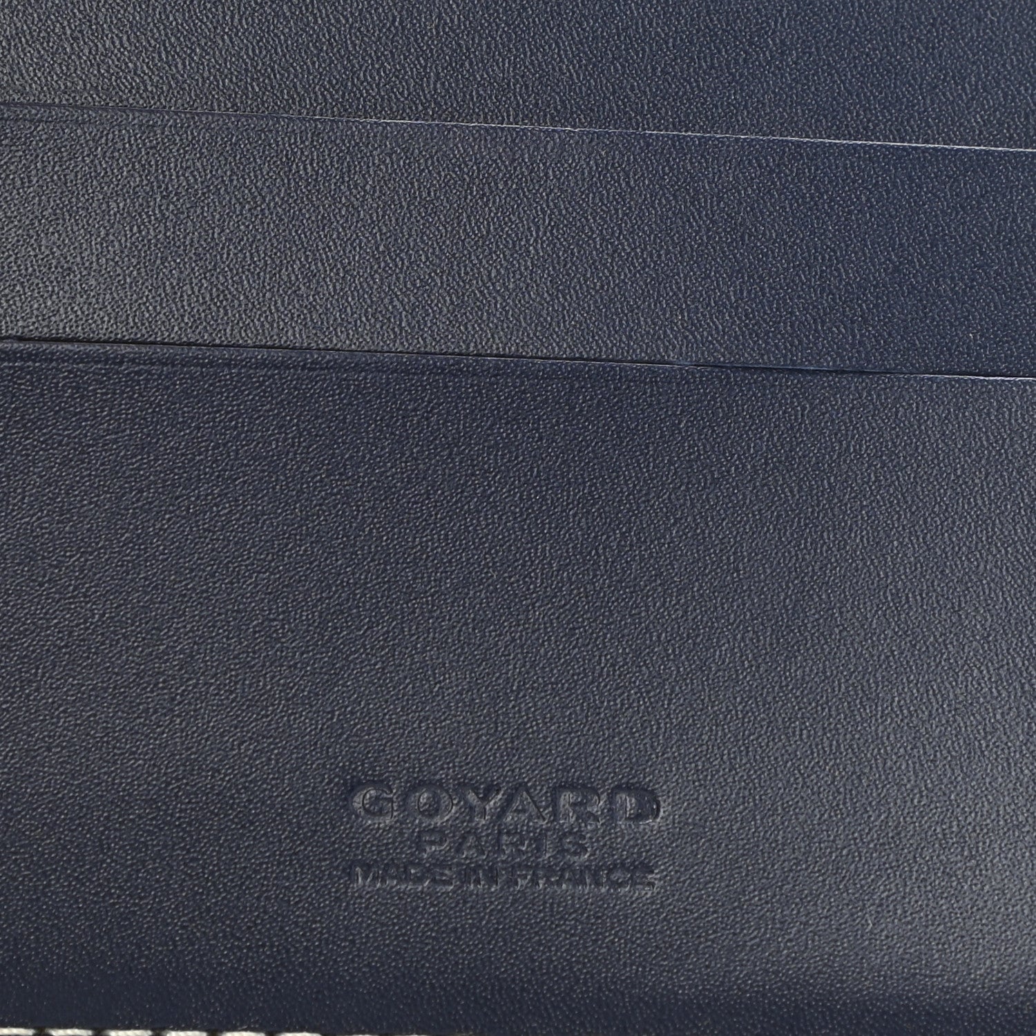 Goyard Goyardine Moliere Wallet Navy