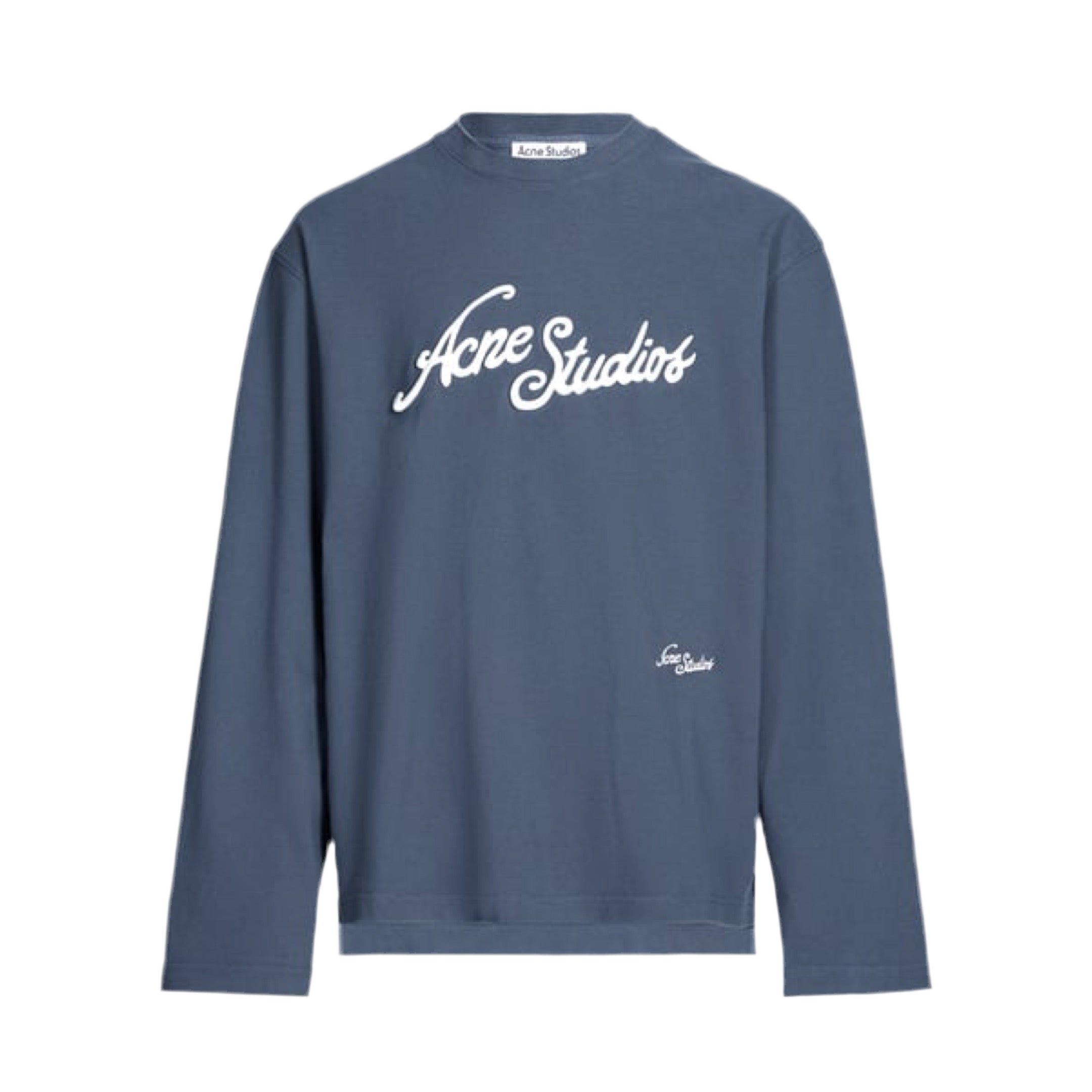 Acne Studios Blue Logo Longsleeve – HYPEBOYS