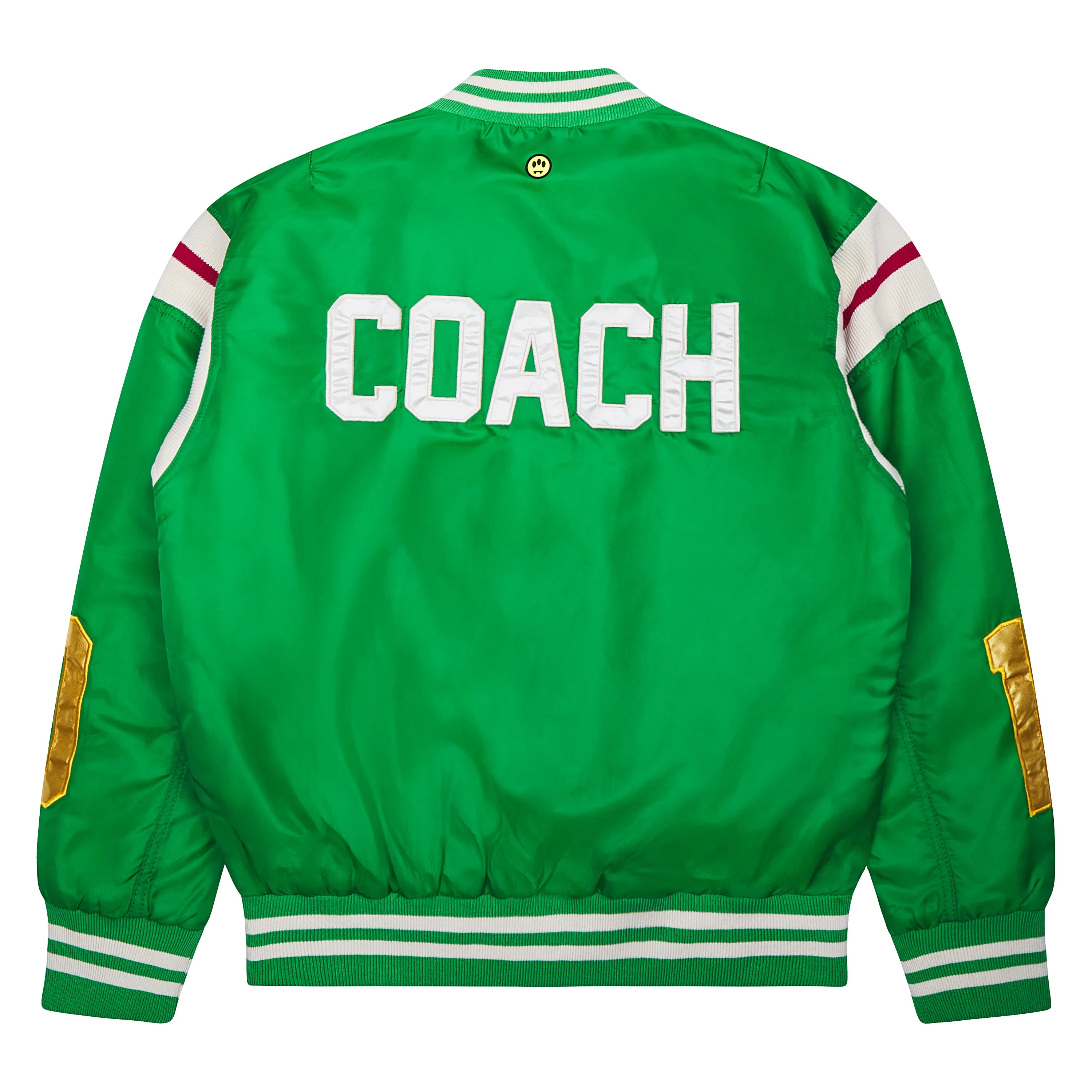 Barrow| Logo Patch Satin Bomber Jacket