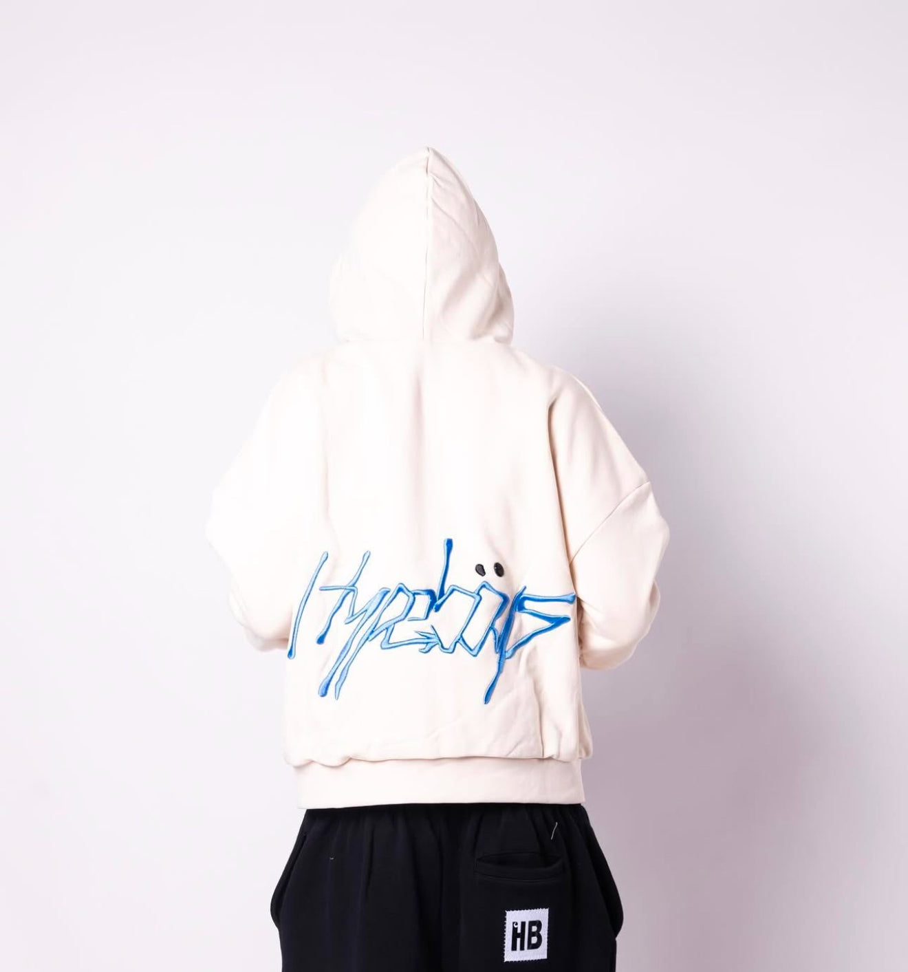 HYPEBOYS SIGNATURE DOUBLE LAYER HOODIE (CREAM)