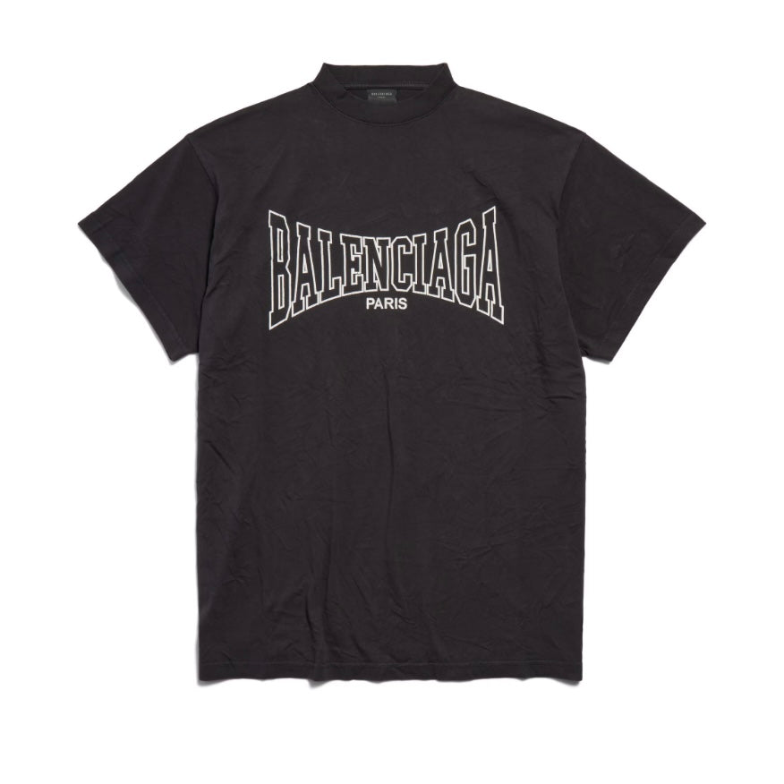 Balenciaga| Black Logo Paris Tee (Super Oversized)
