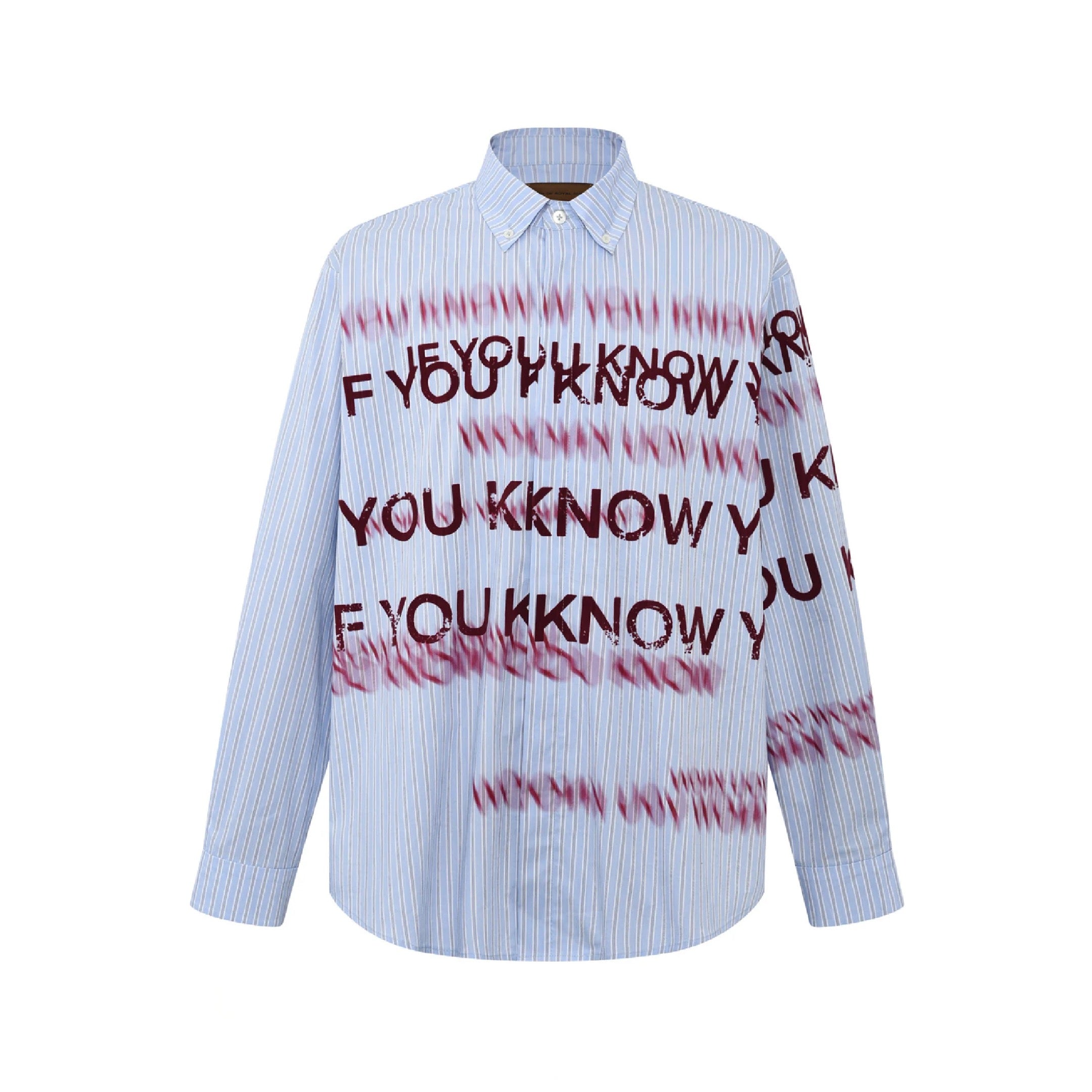 Birth Of Royal Child IF YOU KNOW Velour Letter Shirt