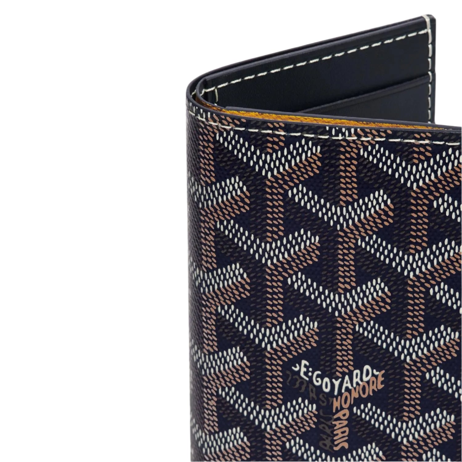 GOYARD Saint-Pierre Card Wallet Navy Blue