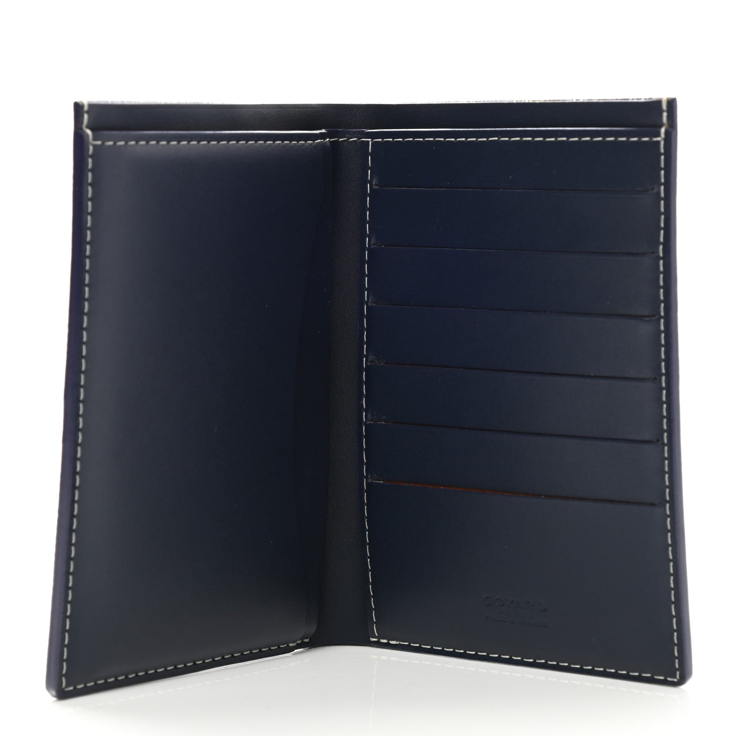 Goyard Goyardine Moliere Wallet Navy