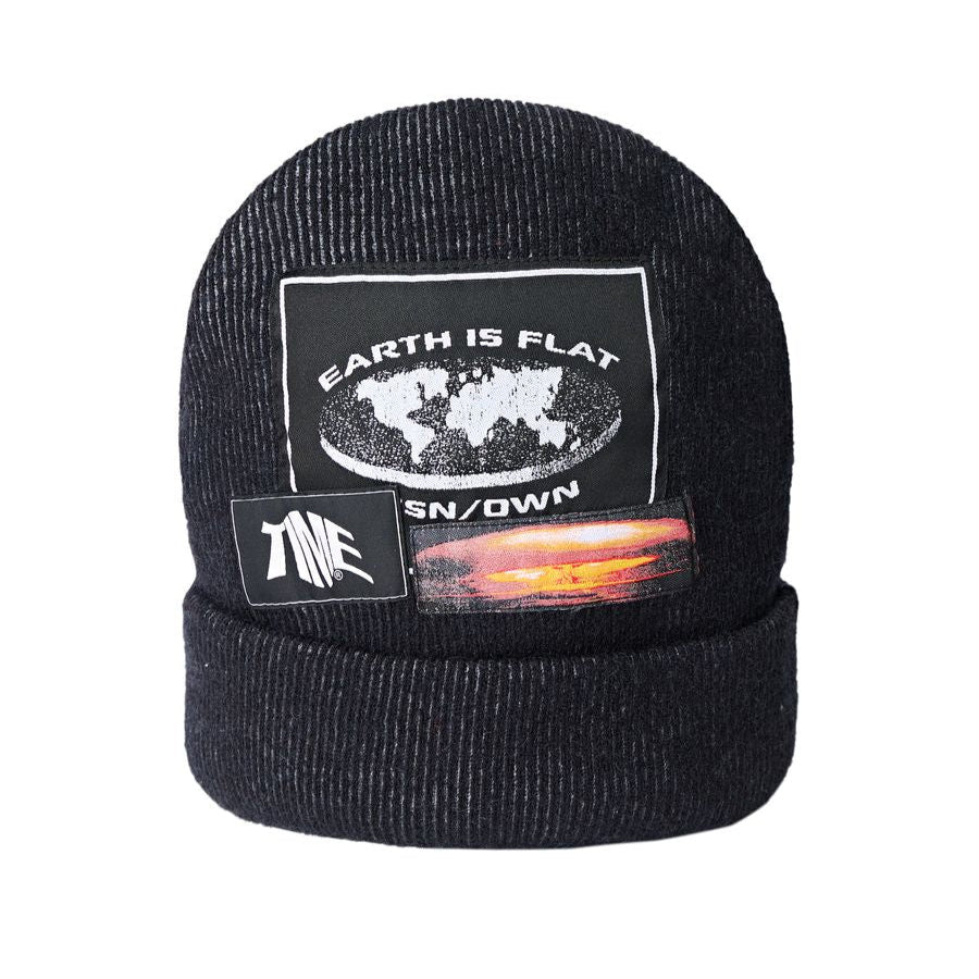 Personal/Own | RIB KNIT BEANIE. BLACK