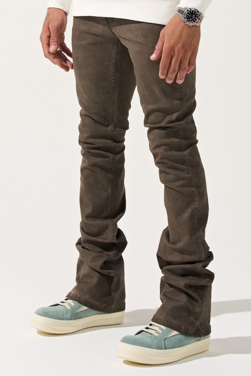 SERENEDE "SARLAT" ESPRESSO Stacked Jeans