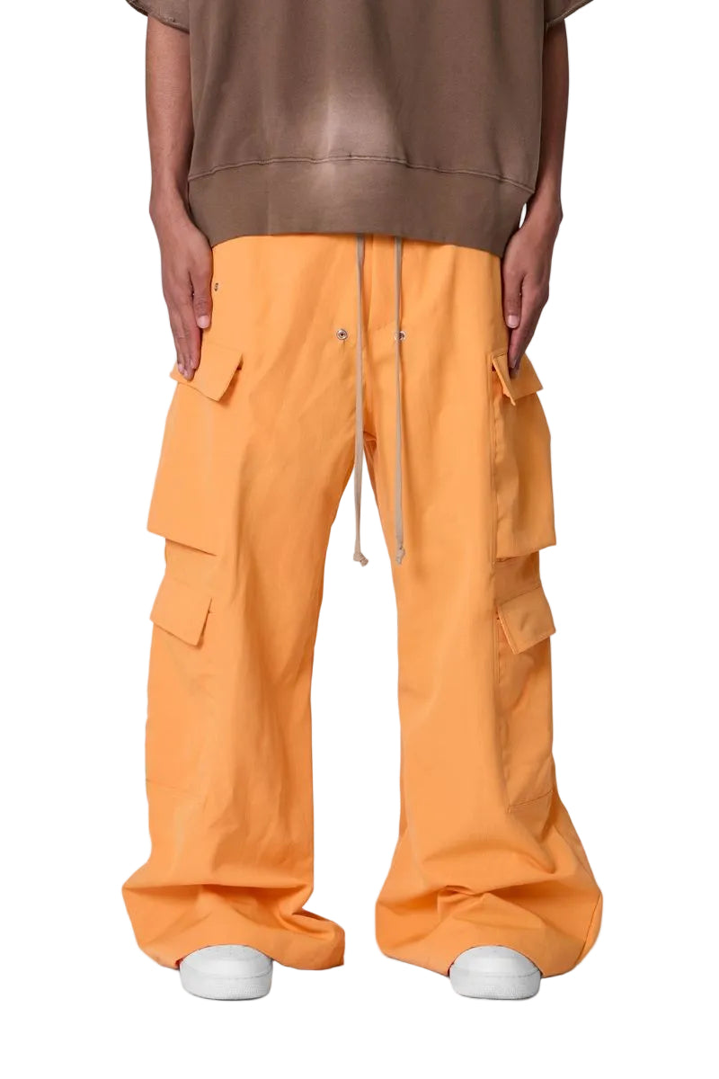 MNML RAVE DOUBLE CARGO PANTS ORANGE