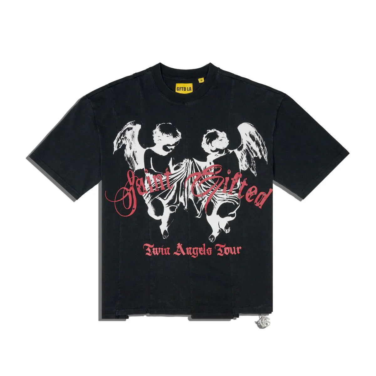 GFTD LA TWIN ANGEL BLACK TEE
