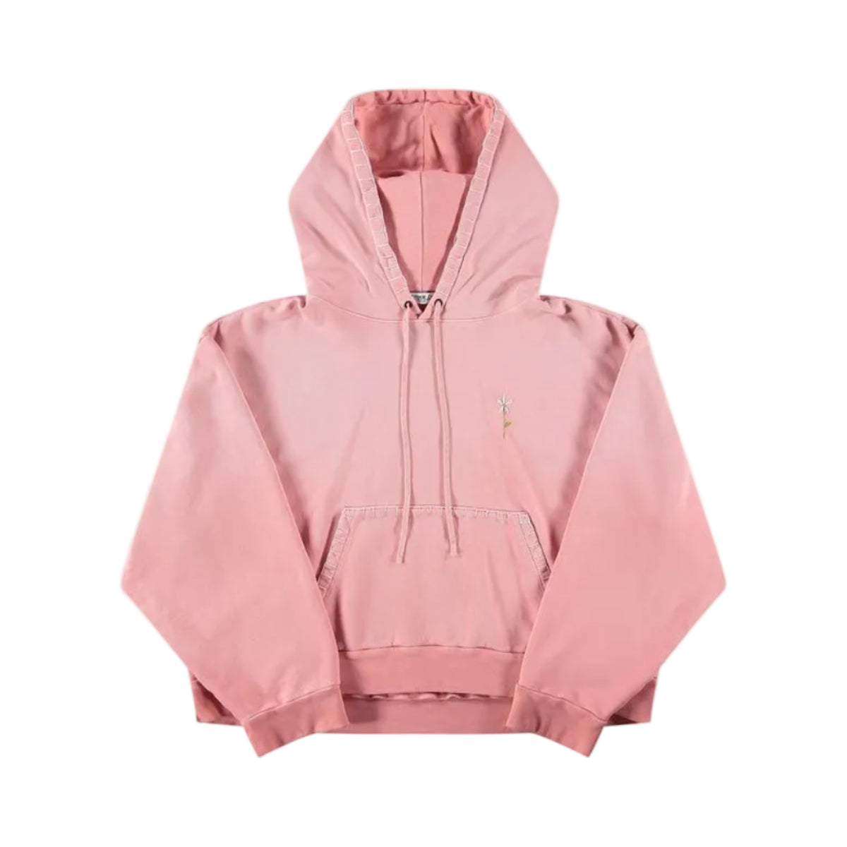 STRIKE OIL PINK DISTRESSED FLOWER SWEATSHIRT