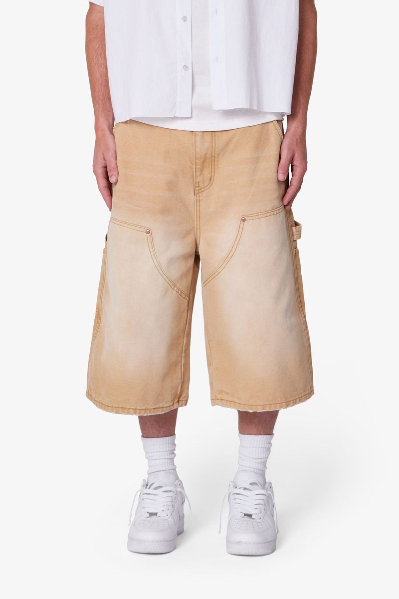 MNML Ultra Baggy Carpenter Shorts Tan