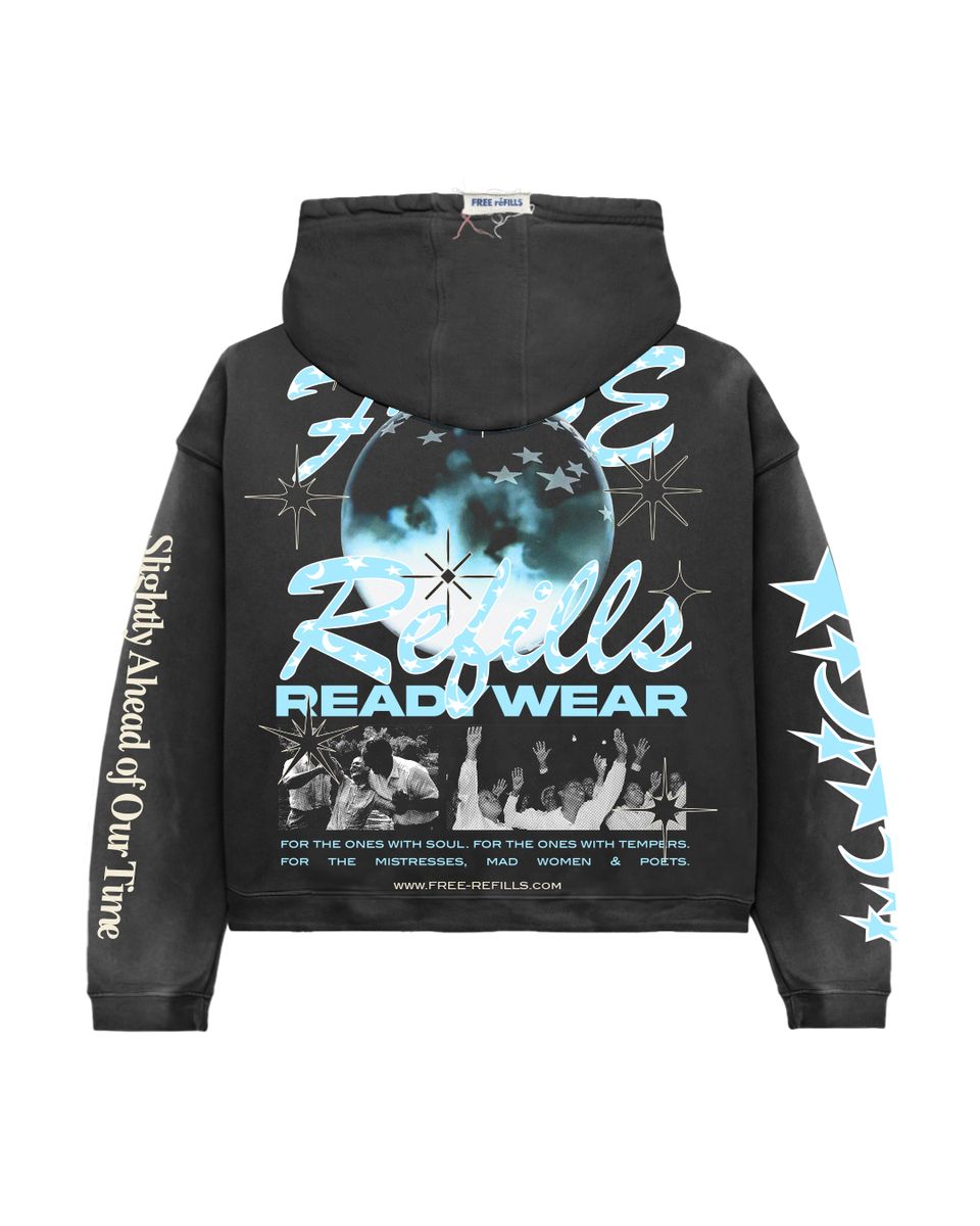 FREE REFILLS PSYCHIC ZIPUP HOODIE