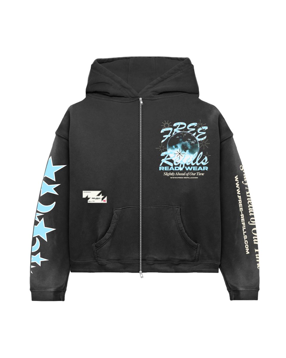 FREE REFILLS PSYCHIC ZIPUP HOODIE