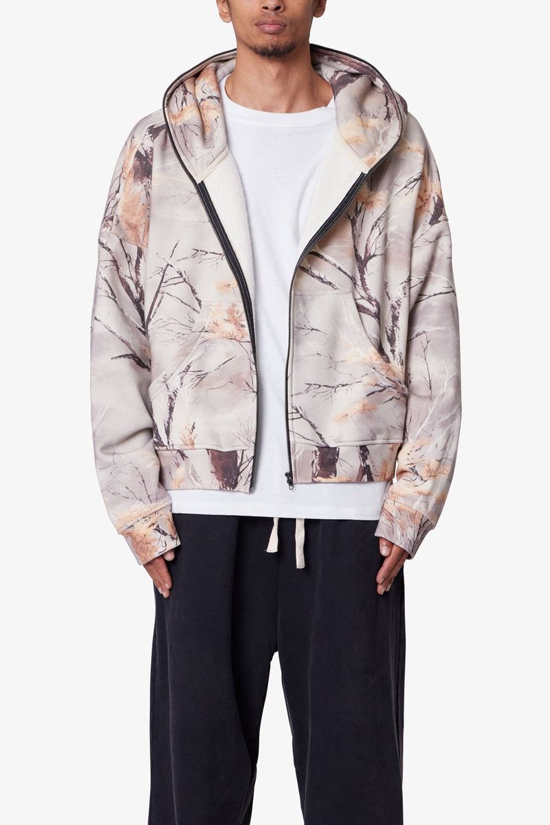 MNML Full Zip Hoodie - Snow Camo
