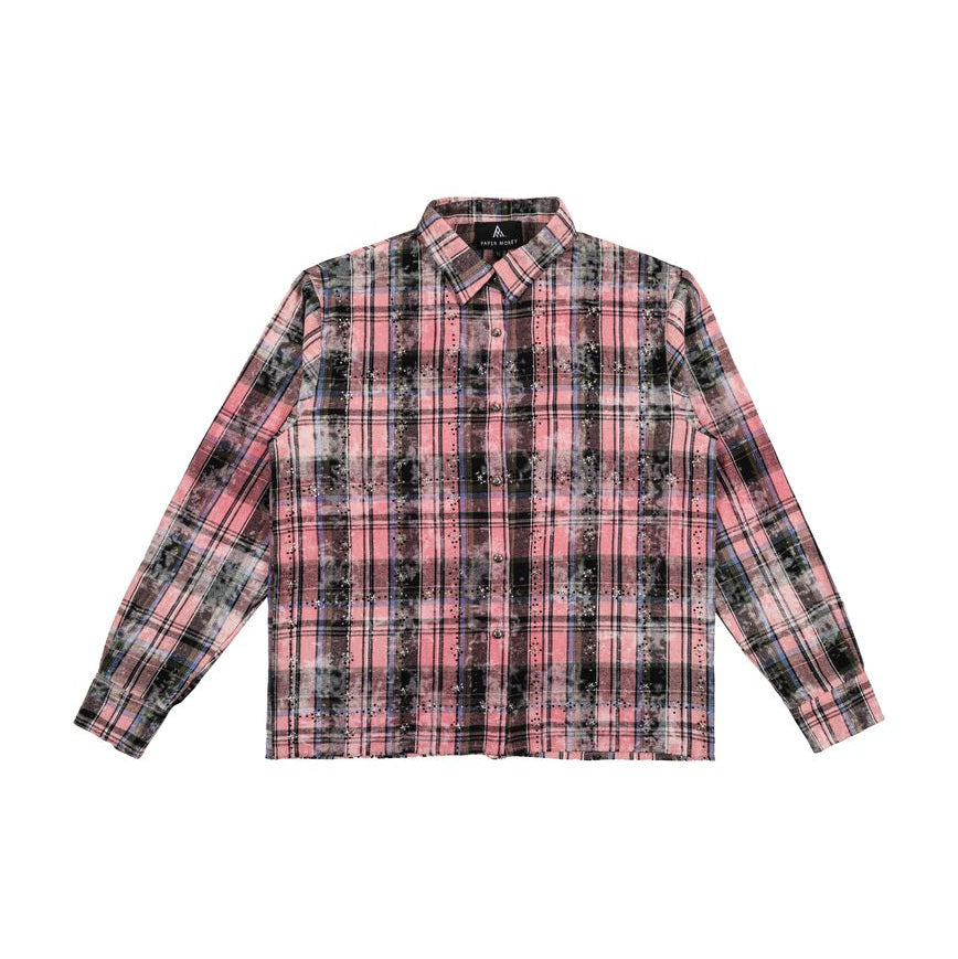 PAPER MONEY RHINESTONE FLANNEL PINK