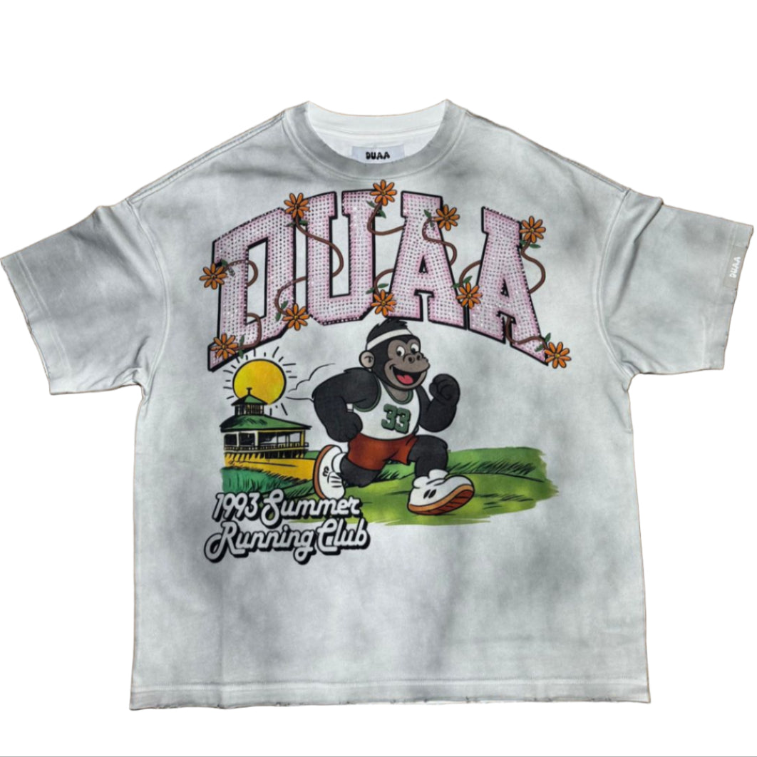 DUAA | MARATHON WHITE TEE SHIRT