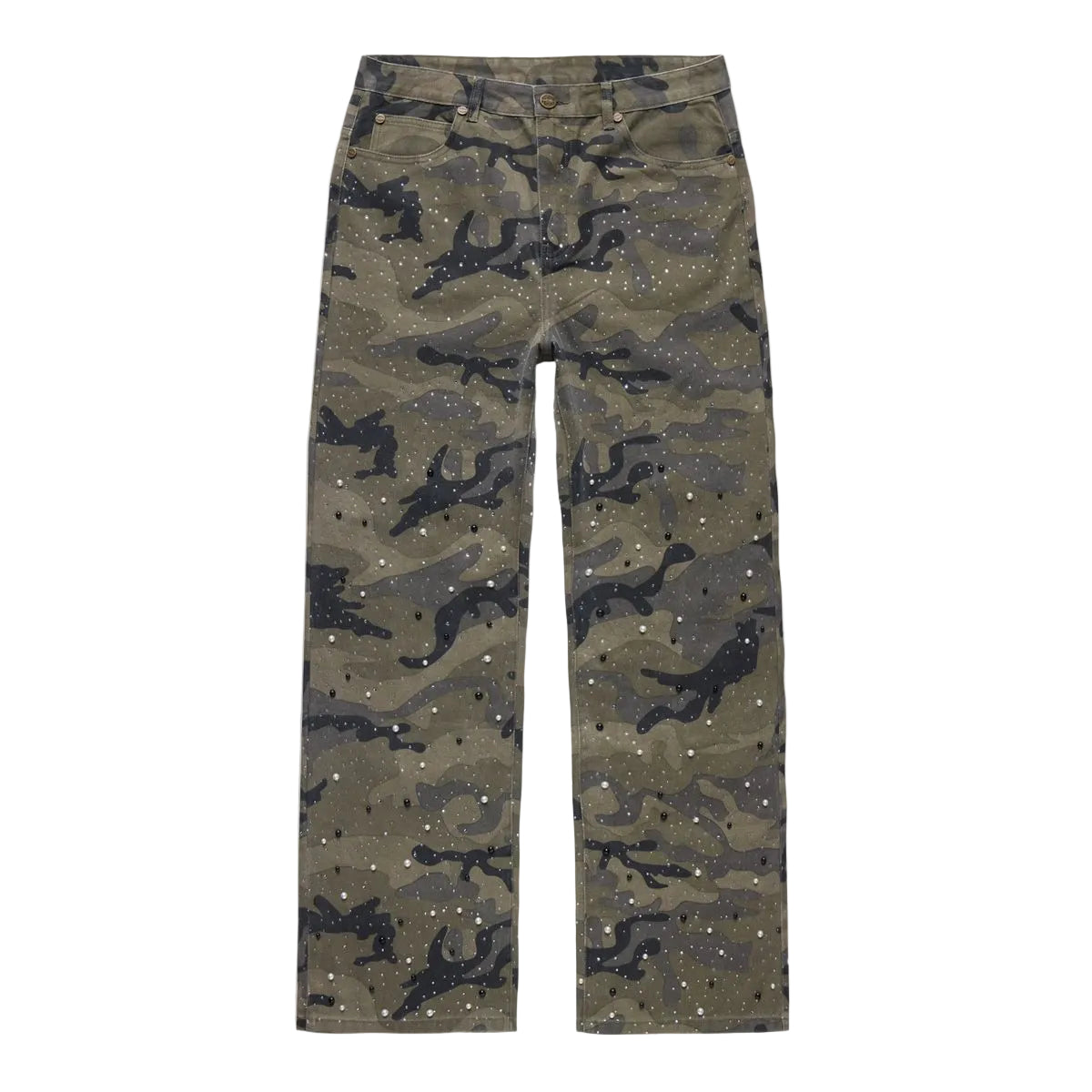 HOMME + FEMME Shadow Camo Gemstone Pants