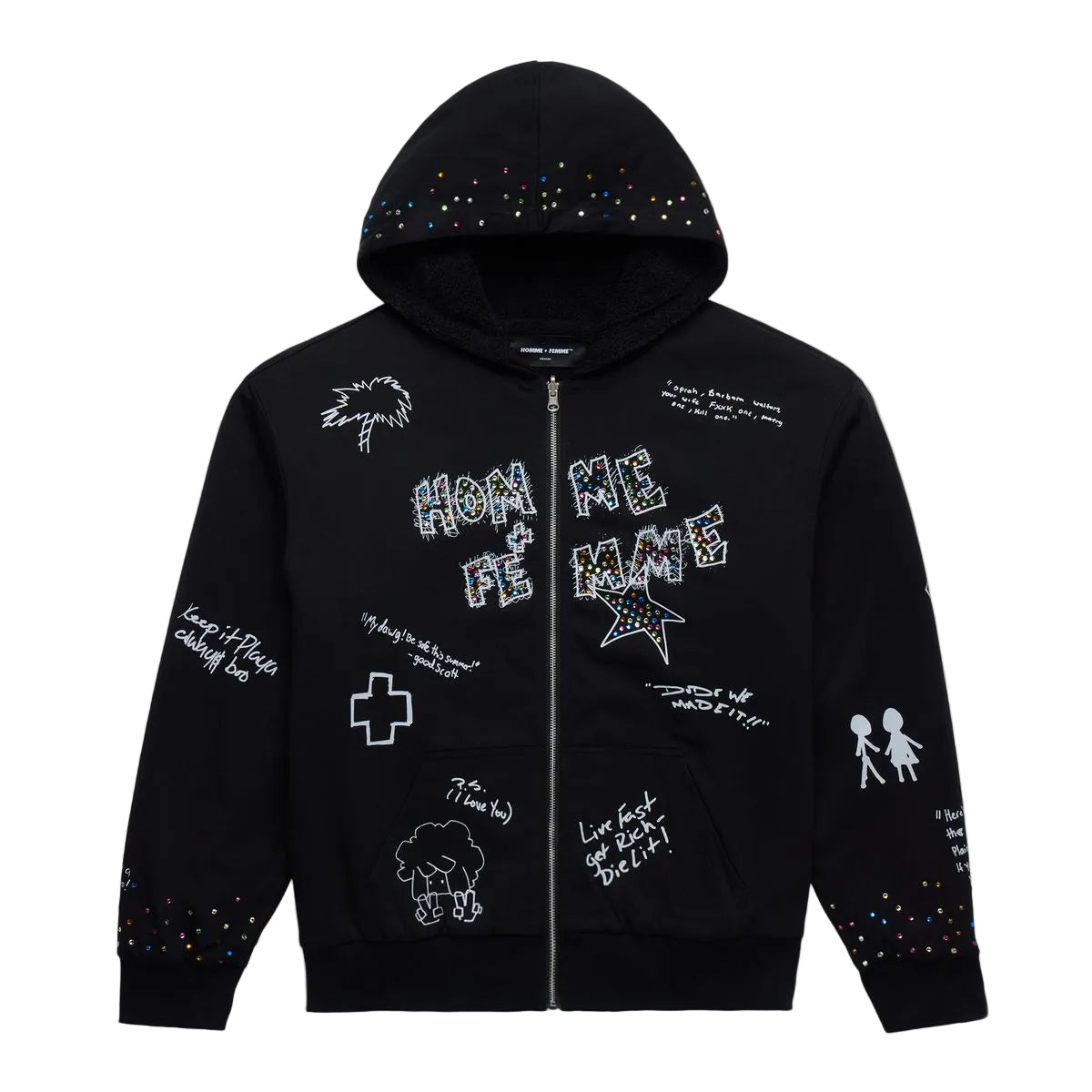HOMME + FEMME Yearbook Reversible Hoodie