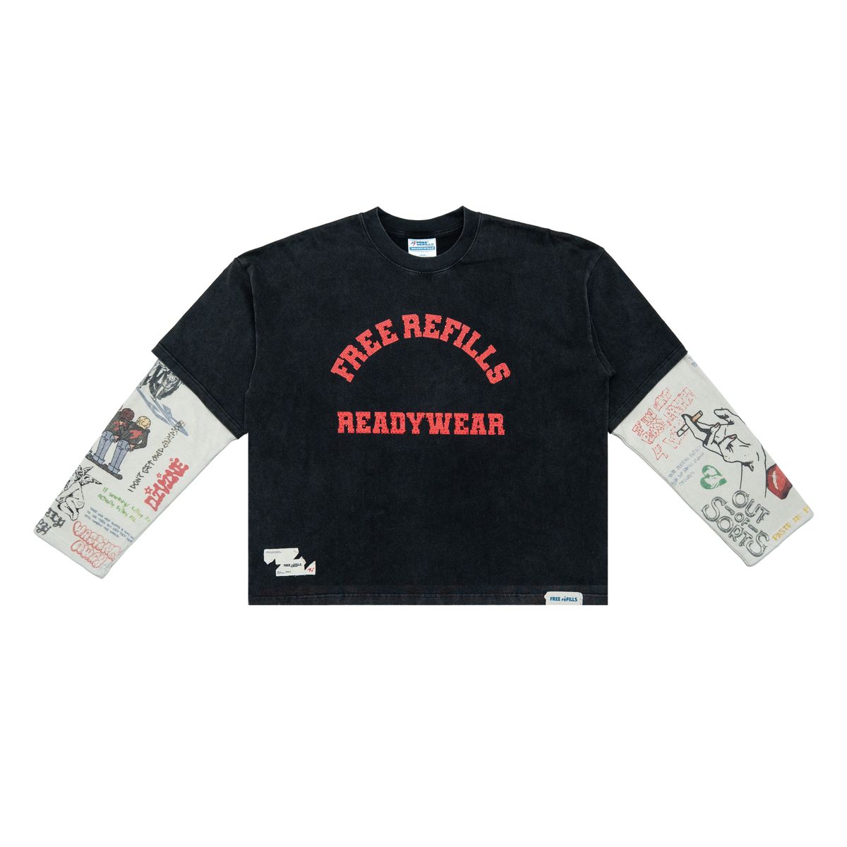 FREE REFILLS GRAFFITI THERMAL L/S TEE