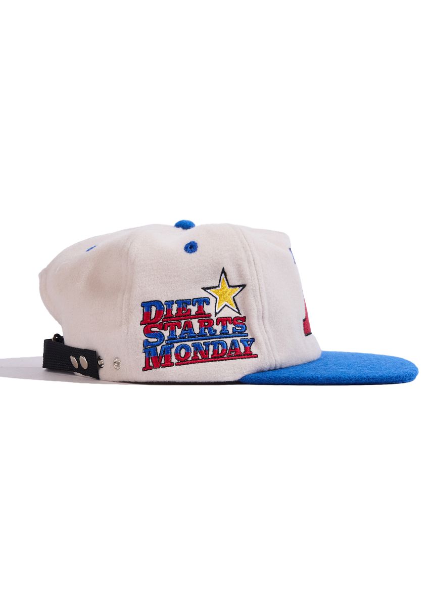 Diet Starts Monday Supercross Hat Natural/Blue