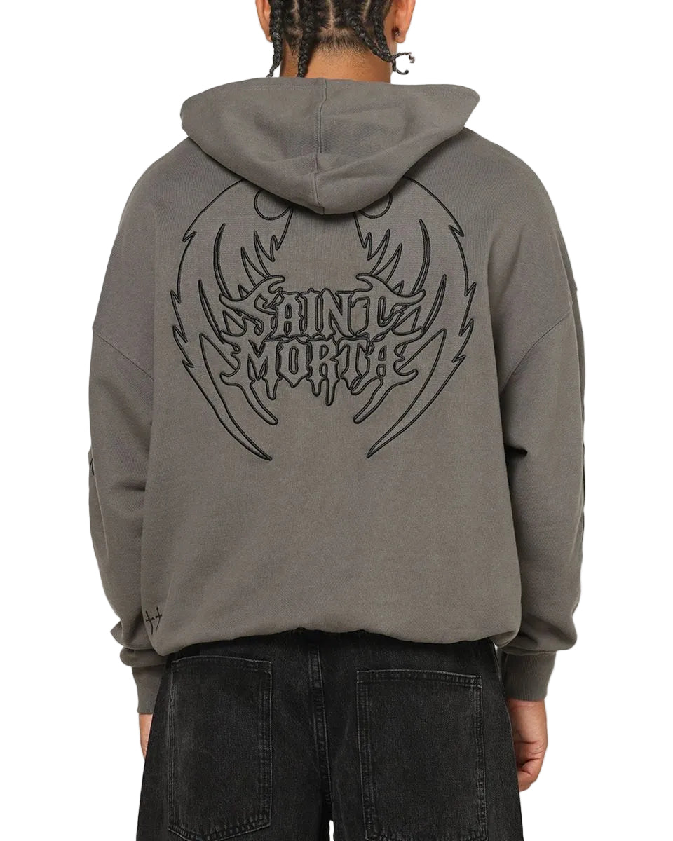 SAINT MORTA CRESTED WING HOODIE WASHED CORAL