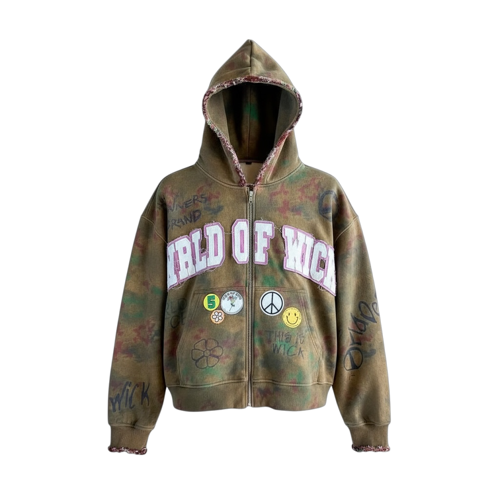 WICK WORLD PEACE ZIP-UP