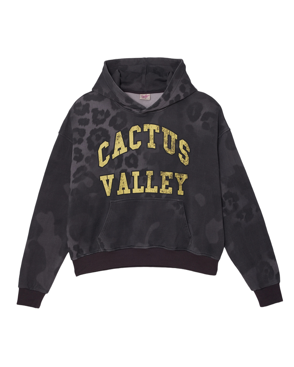 AZVA Faded Leopard Hoodie