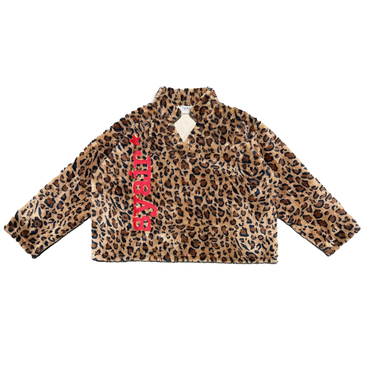 SYAIR SAIHARA Velvet Stuffed Leopard Gold Fleece