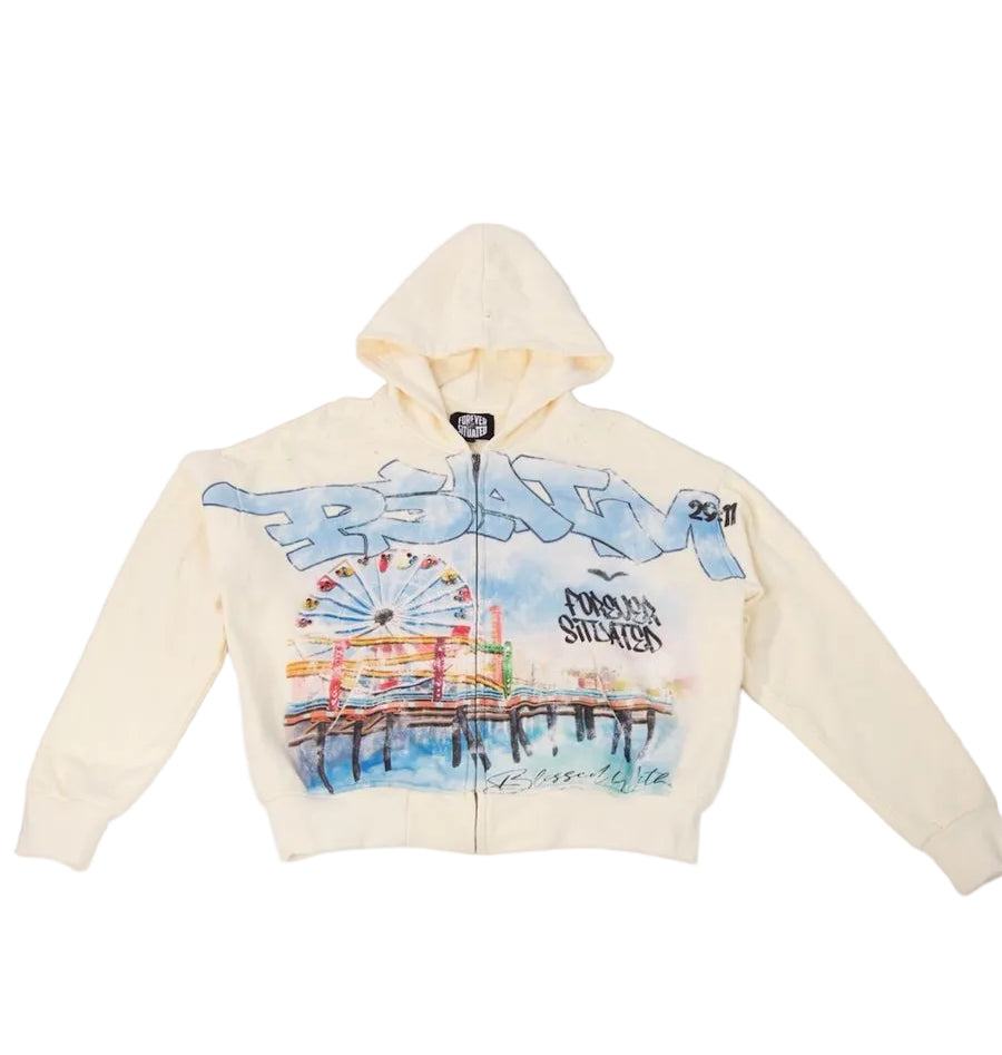 Forever Situated Psalm Cream Zip Up