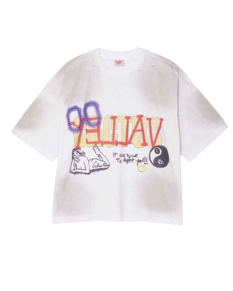 AZVA CACTUS GRAFFITI TEE