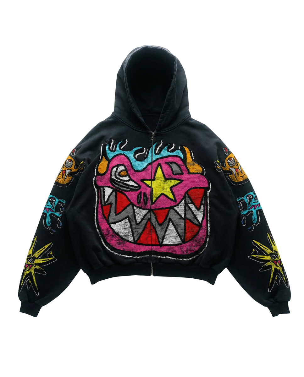 WICK MONSTAR ZIP-UP (BLACK)