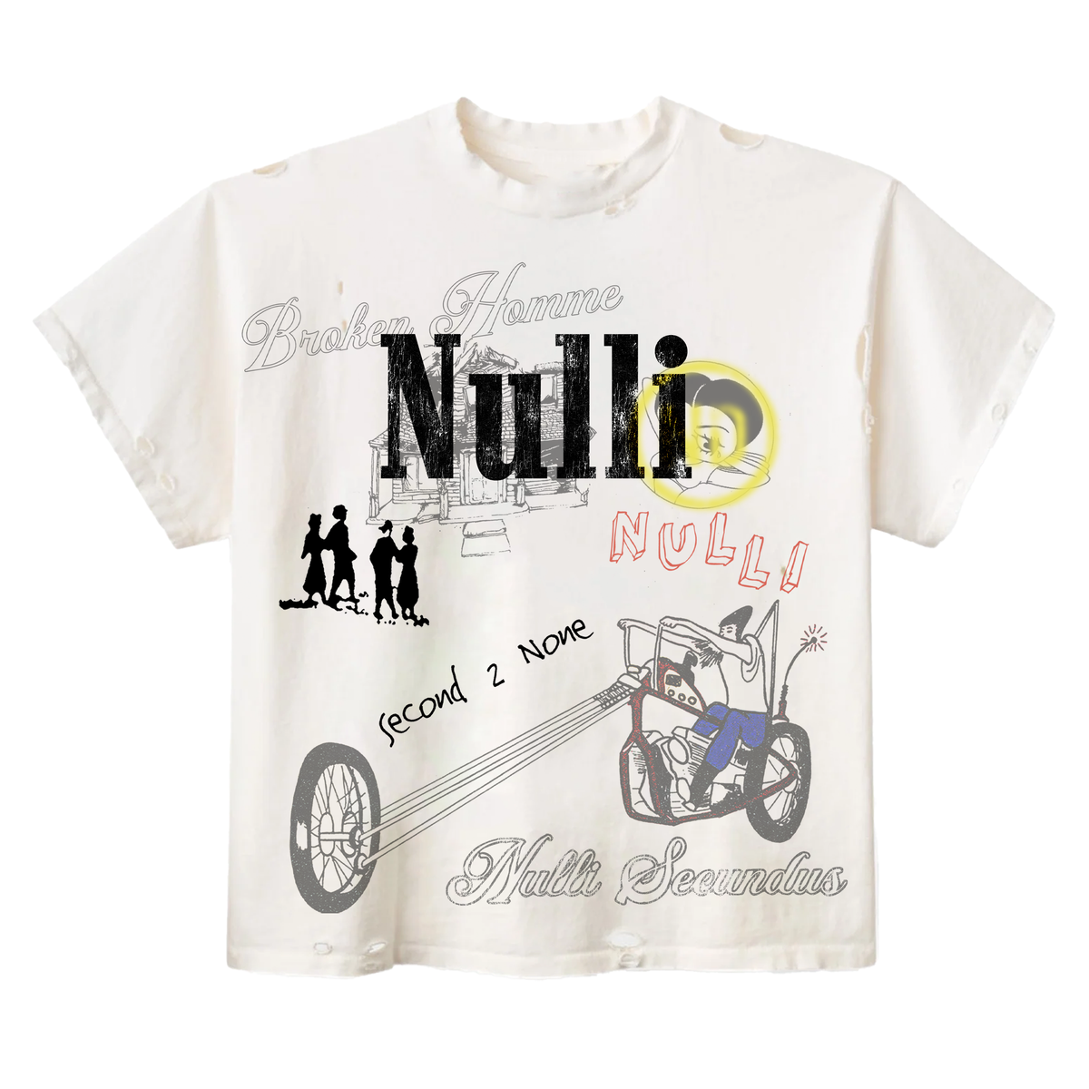 NULLI Nulli Scribble T-Shirt White