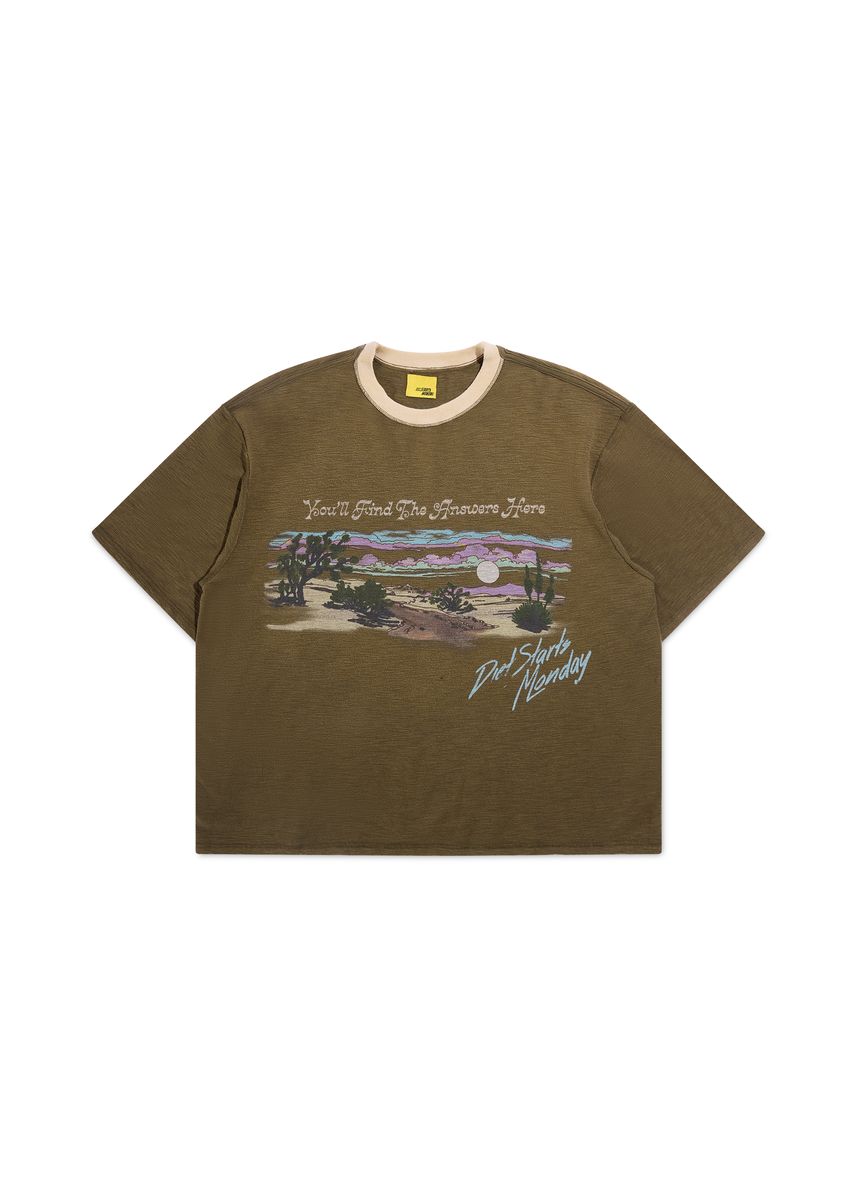 Diet Starts Monday Desert scape Tee Brown