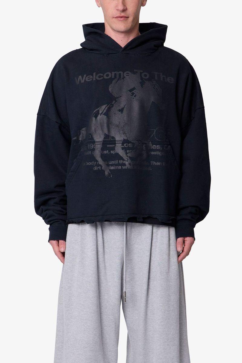 MNML Moth Eaten Hoodie - Black (