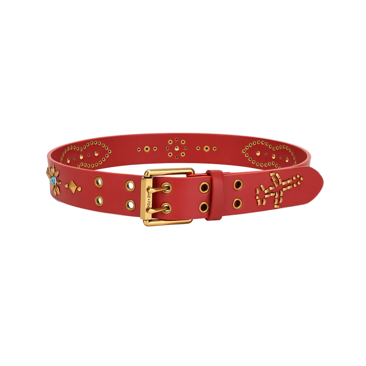 HOMME FEMME Passport Belt Red