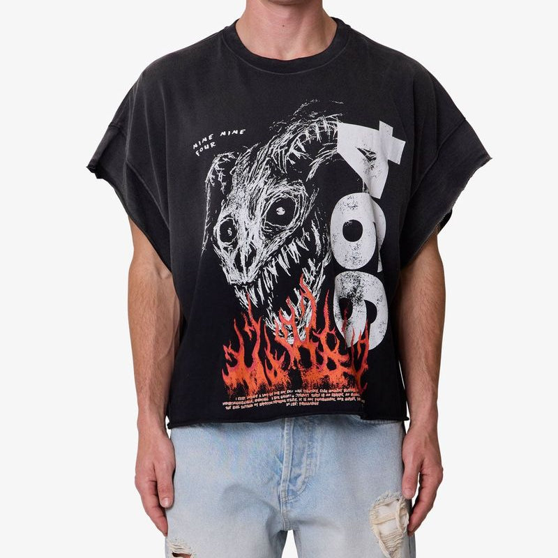 MNML Ritual Cut Off Tee Black