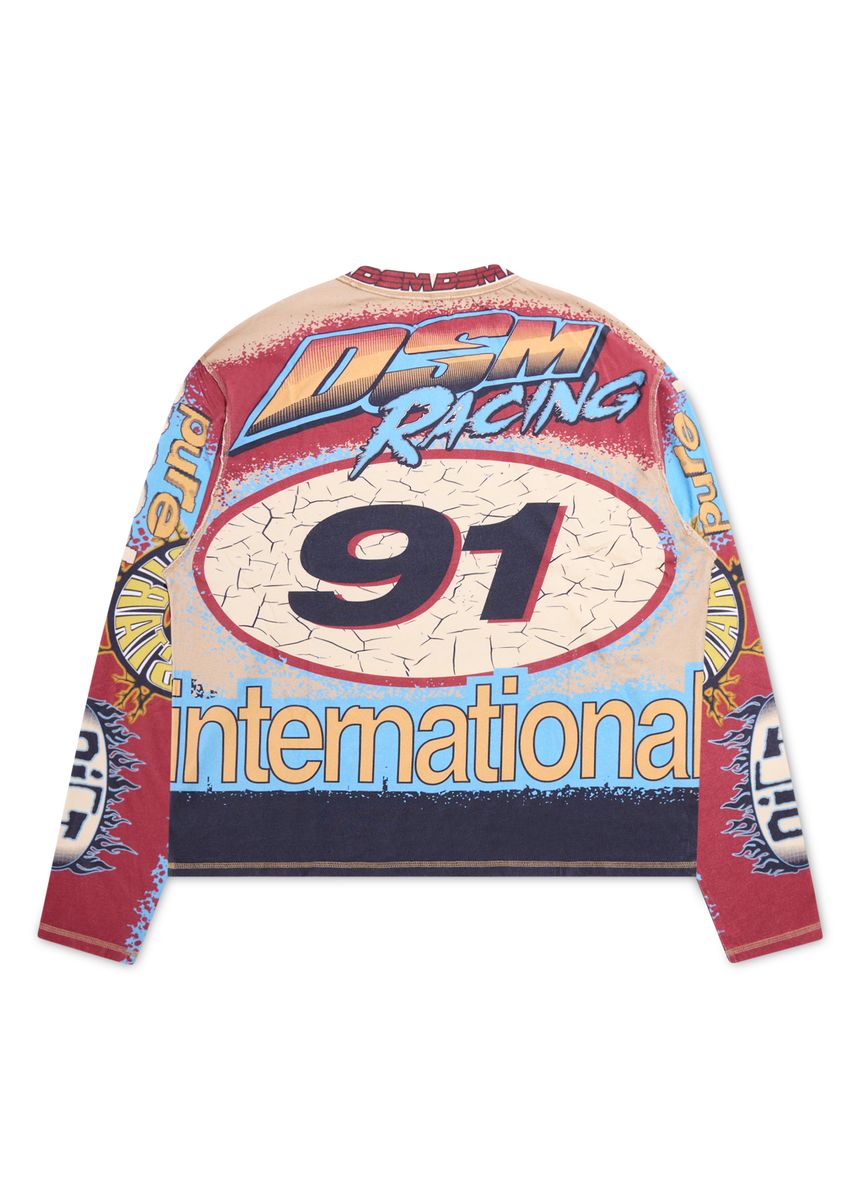 Diet Starts Monday MX Racing Jersey Tan/Blue/Multi