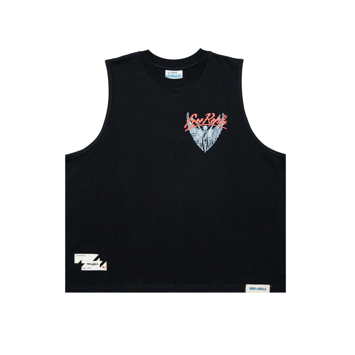 FREE REFILLS  ANGEL CUT OFF BLACK