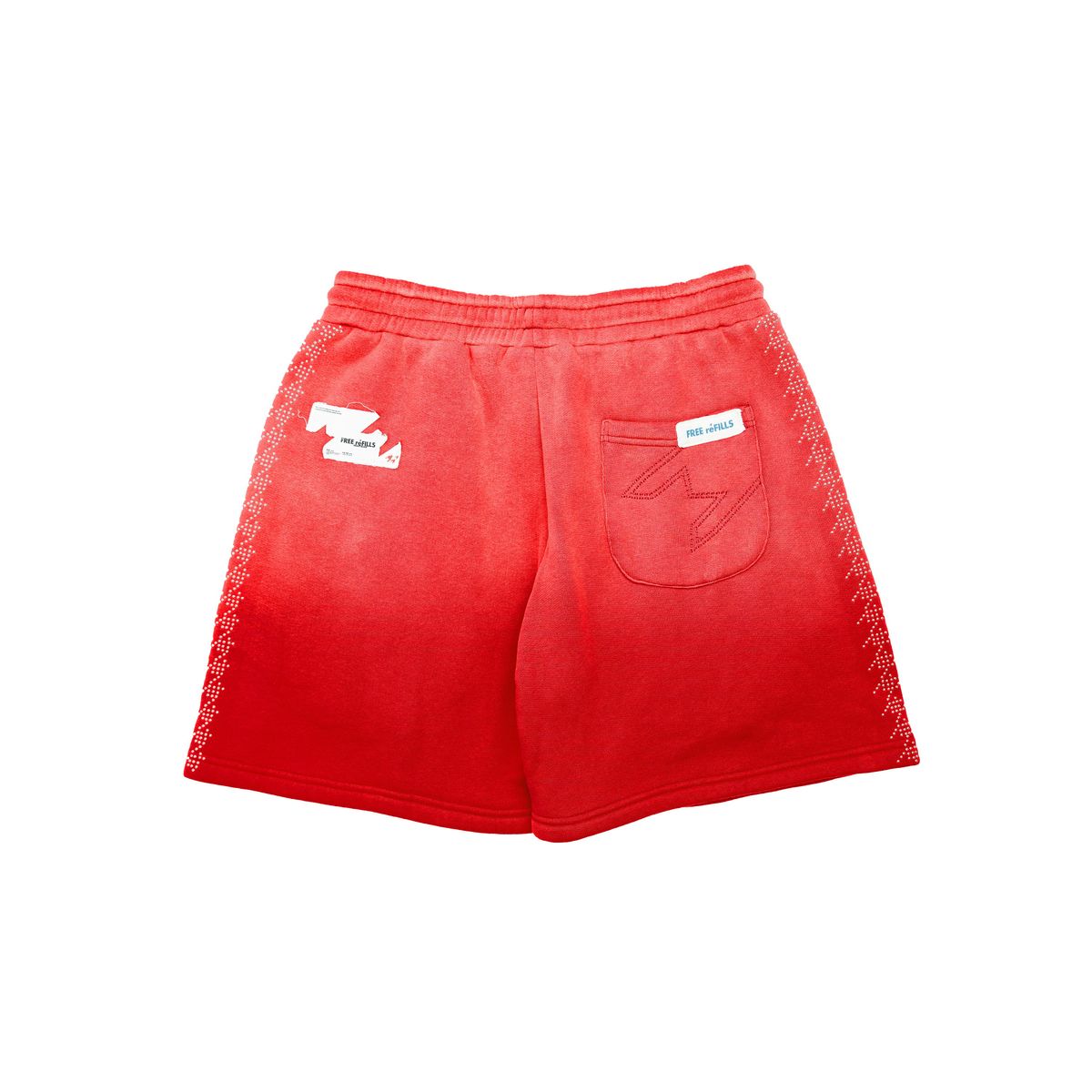 FREE REFILLS STAR STUD FLEECE SHORTS RED