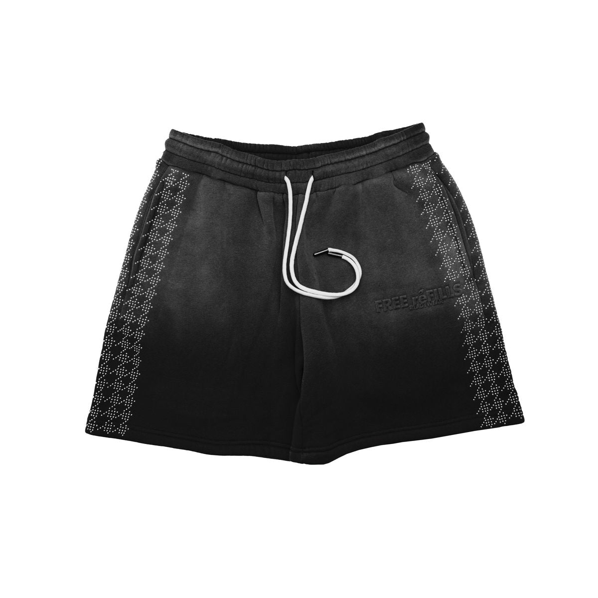 FREE REFILLS STAR STUD FLEECE SHORTS BLACK