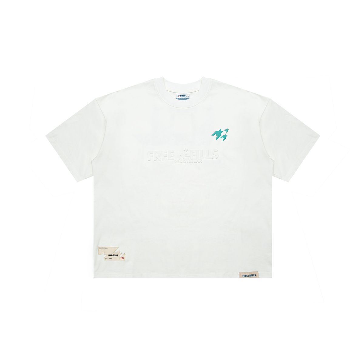 FREE REFILLS DOVE TEE WHITE