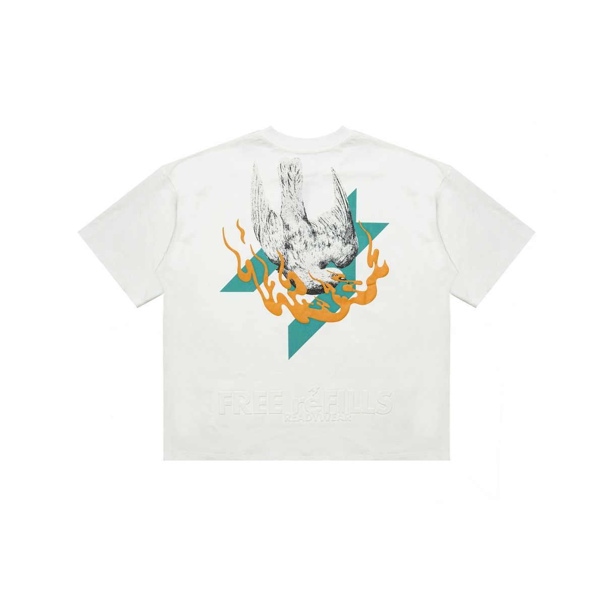 FREE REFILLS DOVE TEE WHITE