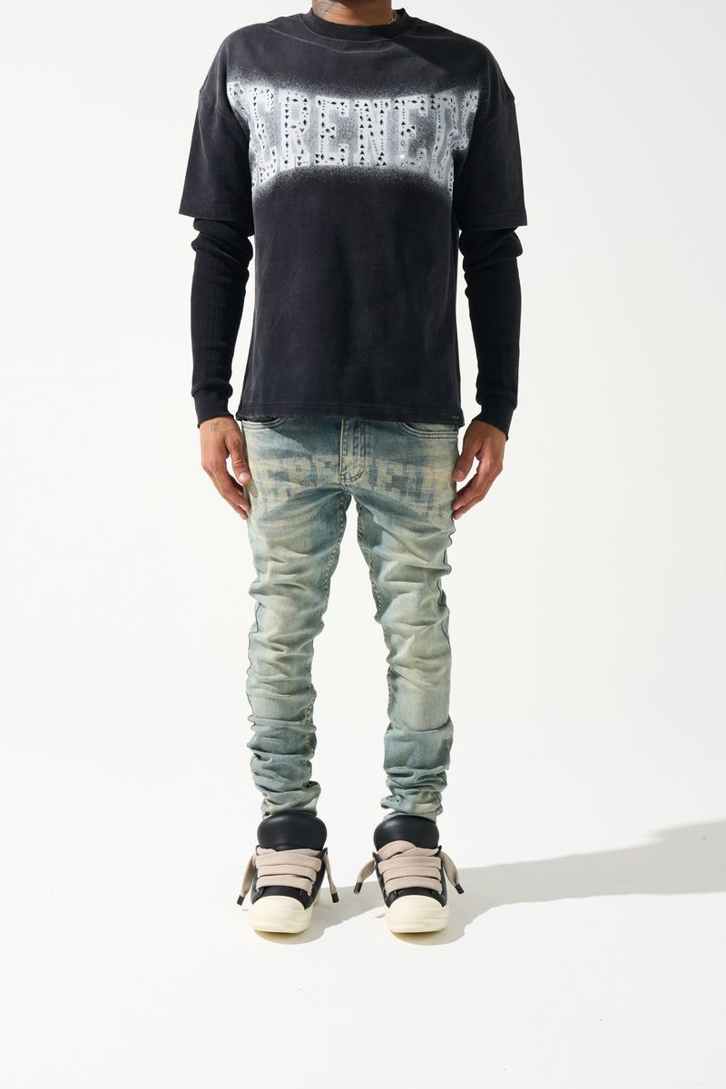 SERENEDE DYNASTY Mid Blue Jeans