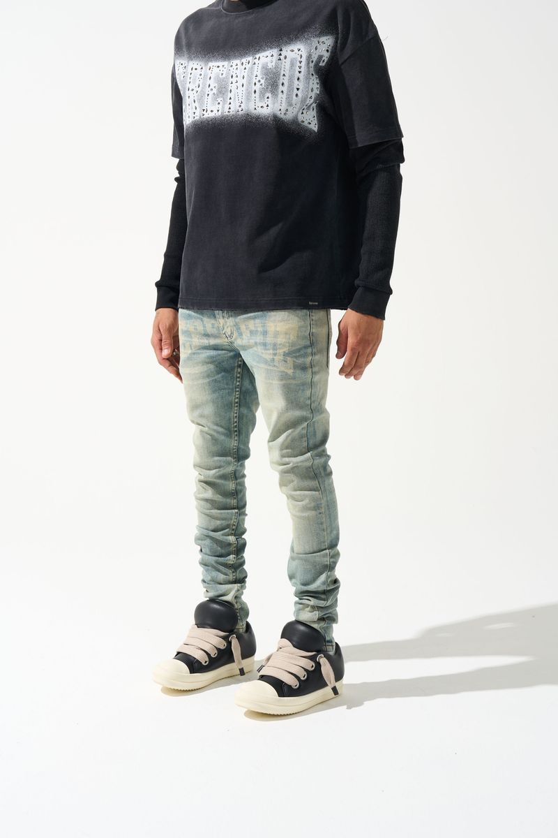 SERENEDE DYNASTY Mid Blue Jeans