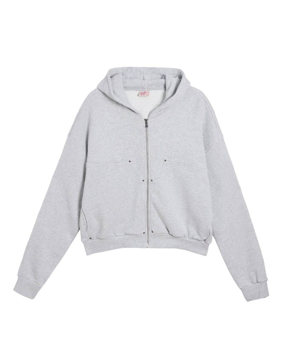 AZVA CARPENTER ZIP UP HOODIE